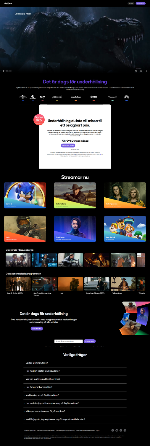 Earlier homepage design 2