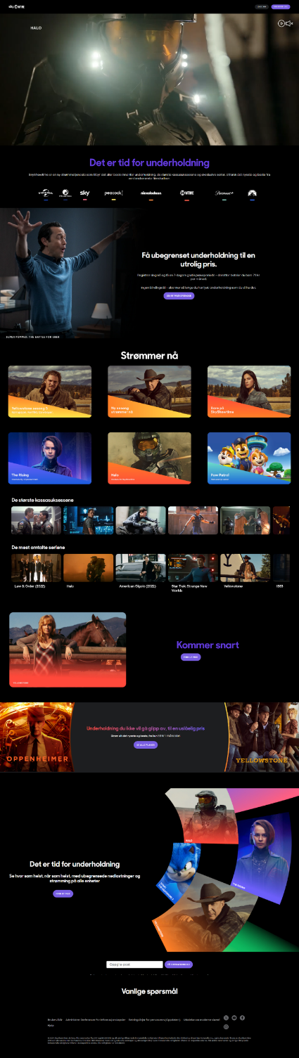 Earlier homepage design 1